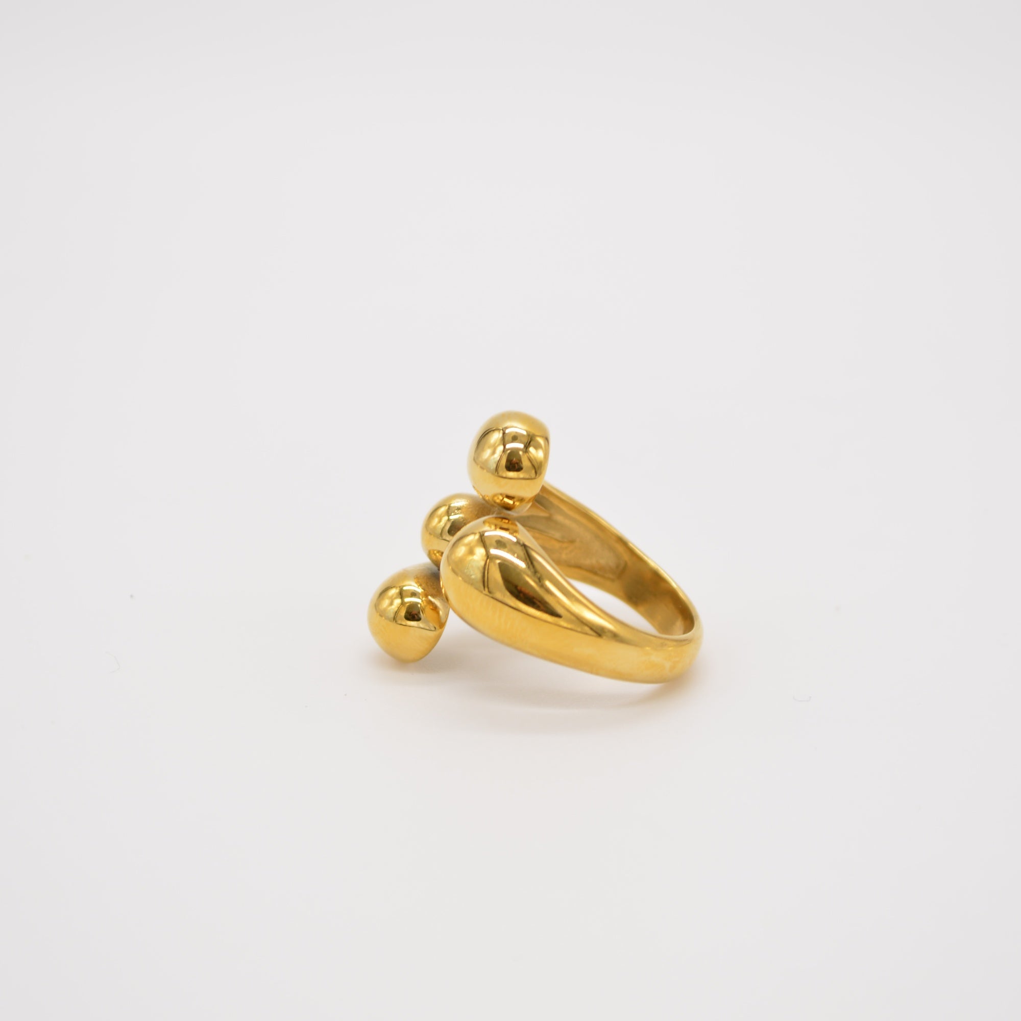 Der Umarmungsring – Statement-Ring – Edelstahl – verstellbar