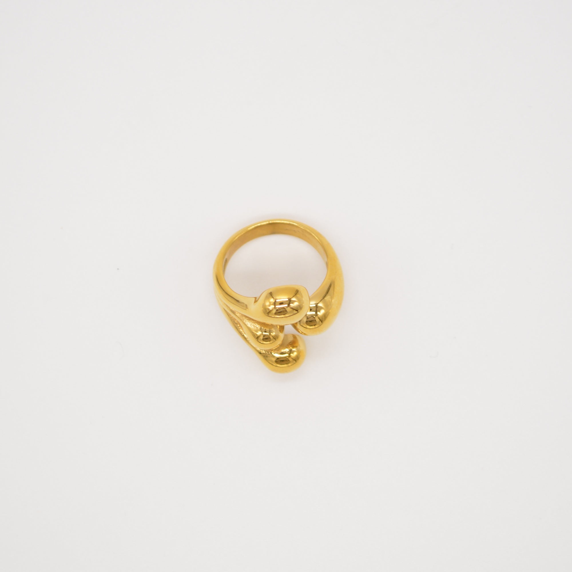 Der Umarmungsring – Statement-Ring – Edelstahl – verstellbar